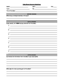 Works For Any Video!!  Response Worksheet Activity (Marz &