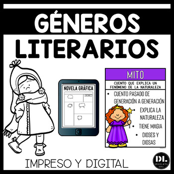 Preview of Géneros Literarios | Literary Genres Spanish