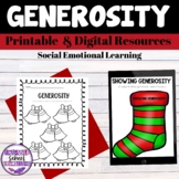 Christmas Generosity Activities Printable and Digital for SEL