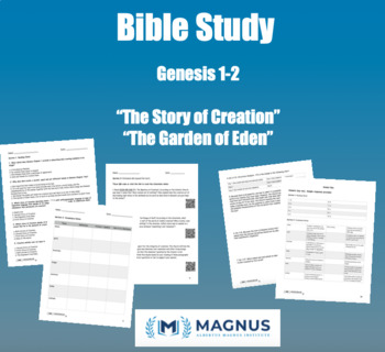 Preview of Genesis 1-2 "The Story of Creation" and "The Garden of Eden" - A Bible Study