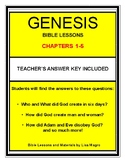 Genesis Bible Lessons - Chapters 1-5 - NKJV. Print & Learn!