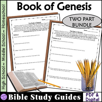 Preview of Genesis Bible Study Activity BUNDLE