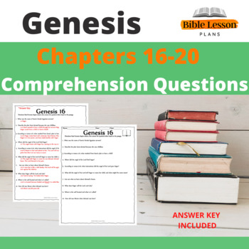 Preview of Genesis Bible Study Chapters 16-20