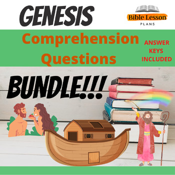 Preview of Genesis Bible Study Questions Bundle