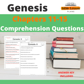 Preview of Genesis Bible Study Questions Chapters 11-15