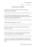 Genesis Lesson 4 - Worksheet | Omnibus I