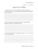 Genesis Lesson 5A - Worksheet | Omnibus I