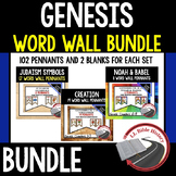 Genesis Word Wall Pennants Bundle (Bible Genesis Chapters 1-50)
