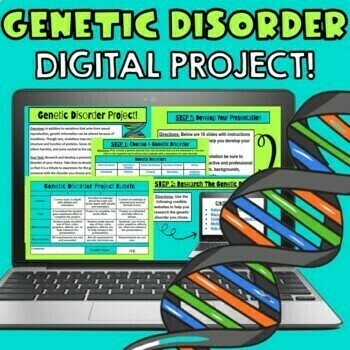 Preview of Genetic Disorder Project - Research & Presentation - Google - Distance Learning!