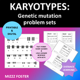 Genetic Disorders / Mutations: Karyotype Problem Worksheet