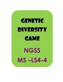 Genetic Diversity Game  Biodiversity NGSS MS-LS4-4