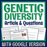 Natural Selection Activity Genetic Diversity Article Readi