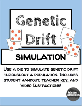 Preview of Genetic Drift Simulation To Show Population Change by Chance- Evolution Activity