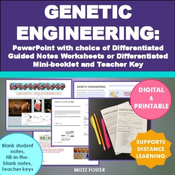 Preview of Genetic Engineering (Gene technology): PowerPoint & Notes (Digital & Print)