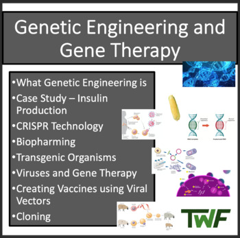 Preview of Genetic Engineering and Gene Therapy - Google Slides and Distance Learning Ready