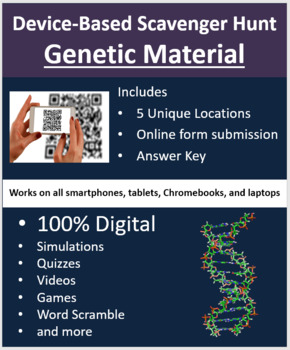 Preview of Genetic Material - DNA and RNA – A Digital Scavenger Hunt Activity