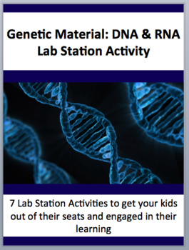Preview of Genetic Material: DNA and RNA Overview - 7 Engaging Lab Stations