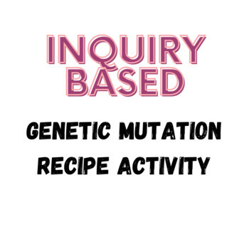 Preview of Genetic Mutation Recipe Activity