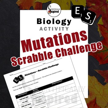 Preview of Genetic Mutations - Scrabble Challenge