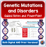 Genetic Mutations and Disorders Guided Notes and PowerPoint
