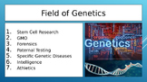 Genetic Research Presentation Project Slides