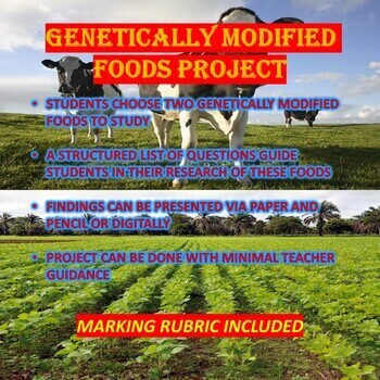Preview of Genetically Modified Foods Research Project (GMO's, Genetics and Agriculture)