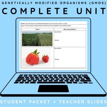 Preview of Genetically Modified Organisms (GMOs) Complete Unit (Slides + Student Packet)