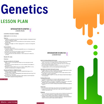 Preview of Genetics 101: Introduction to Genetics Lesson Plan