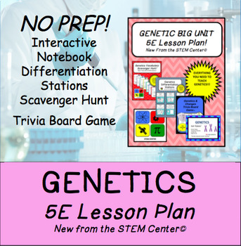 Preview of Genetics 5 E Lesson Plan