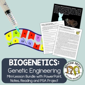 Preview of Biotechnology and Genetic Engineering - PowerPoint, Notes and Project