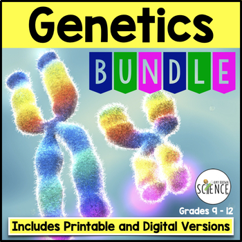 Preview of Genetics Unit Bundle Mendelian and Non Mendelian Genetics Punnett Squares