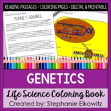 Heredity and Genetics Coloring Book & Reading Passages | P