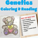 Genetics Coloring and Reading Activity