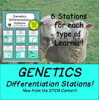 Preview of Genetics Differentiation Stations - Distance Learning Friendly