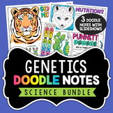 Genetics Doodle Notes - Minibundle - Heredity, Mutations, 