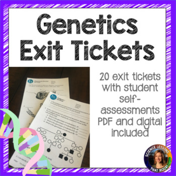 Preview of Genetics Exit Tickets