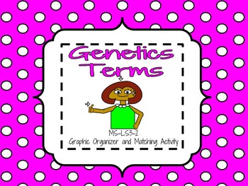 Preview of Genetics Matching Activity and Graphic Organizer