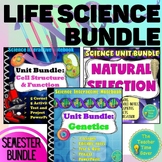 Life Science Biology Curriculum Unit Bundle- Cells Genetic