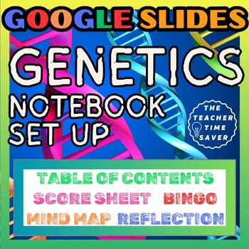 Preview of Genetics Heredity Unit Set-Up Google Slides- Biology Life Science Notebook
