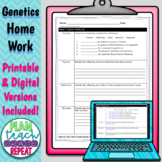 Genetics Homework - NC Essential Science Standards 5.L.3