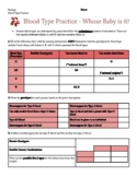 Genetics: Human Blood Typing Crosses