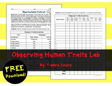 Genetics: Observing Human Traits Lab {Free}