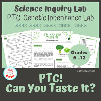 Preview of Genetics PTC Paper Testing Lab, Discover Genetic Traits and Punnet Squares