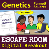 Genetics Punnett Squares ESCAPE ROOM - Digital Breakout