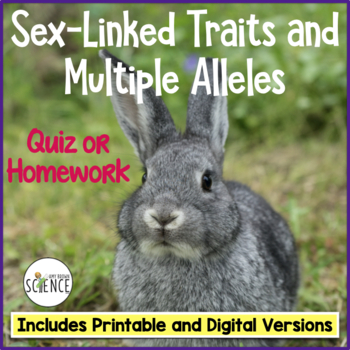 Preview of Sex Linked Traits and Multiple Alleles Genetics Quiz