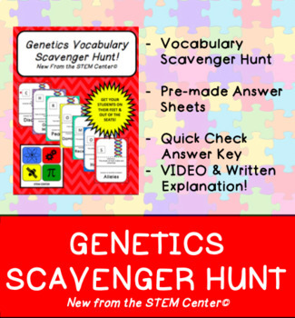Preview of Genetics Scavenger Hunt Game