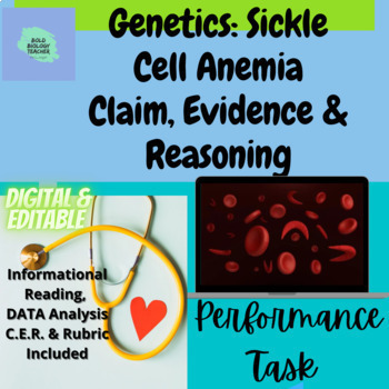 Preview of Genetics: Sickle Cell Anemia C.E.R. Performance Assessment Task