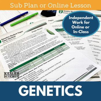 Preview of Genetics - Sub Plans - Print or Digital
