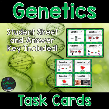 Preview of Genetics Task Cards