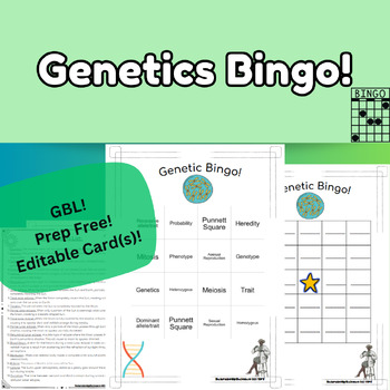 Preview of Genetics Vocabulary Bingo!
